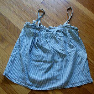 Madewell Striped Tie-Strap Cami Top Tank Romantic Lightweight